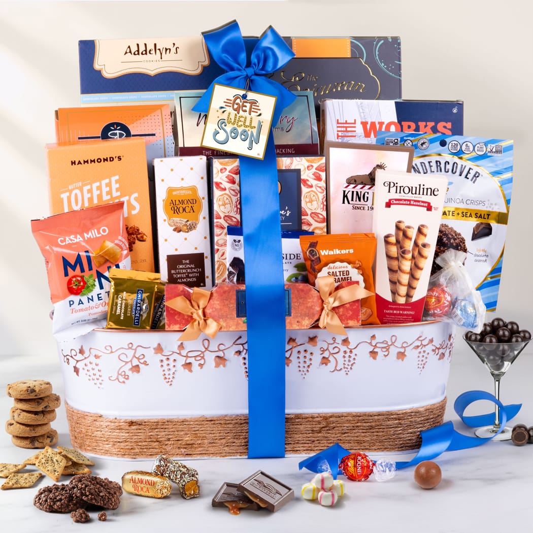 Get Well Wishes Gift Basket