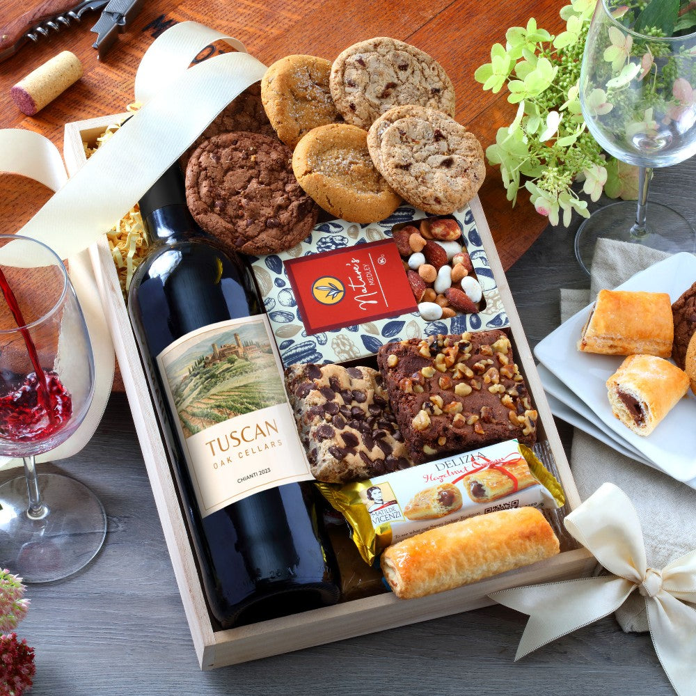 Bakery & Red Wine Gift Tray