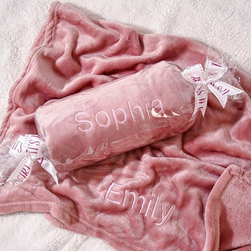 Cozy Baby Girl Personalized Blanket
