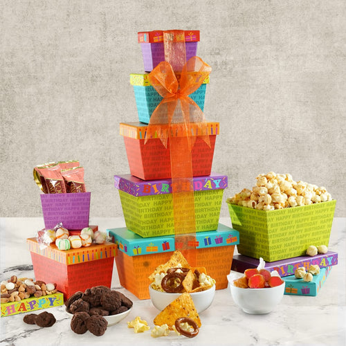 Happy Birthday Gift Tower