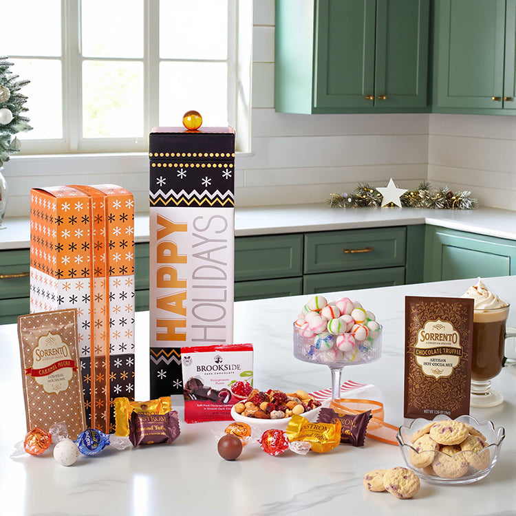 Happy Holidays Gourmet Gift Box Set