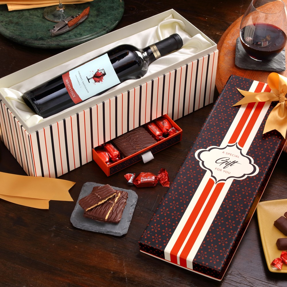 Luxury Wine & Chocolate Gift Box