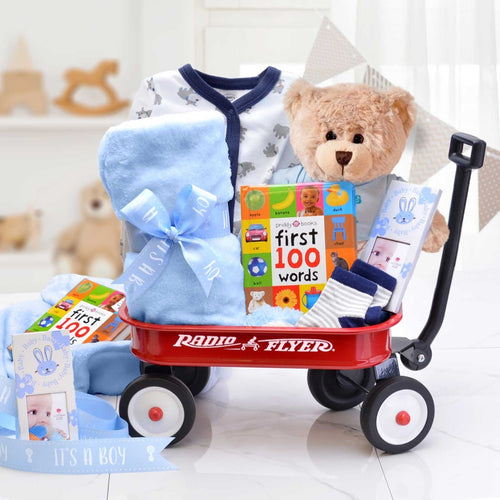 Personalized Baby Boy Gift Basket