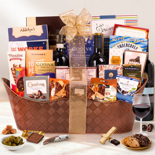 Supreme Delight Wine Gift Basket