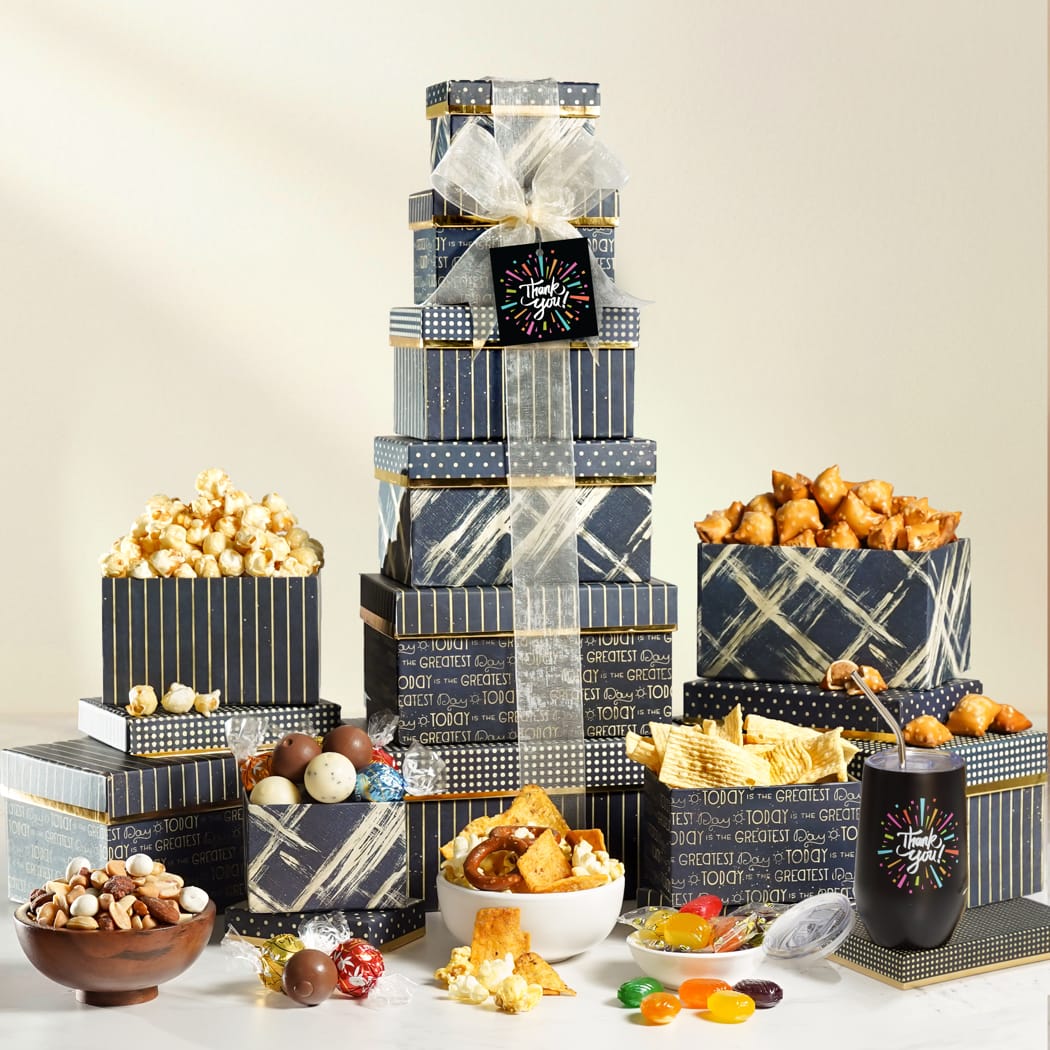 Thank You Gourmet Gift Tower
