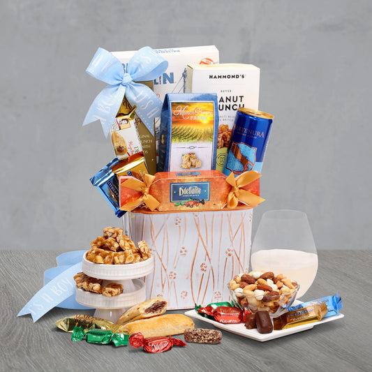 Baby Boy Moscato Gift Basket