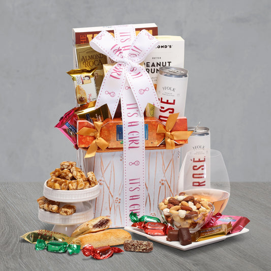 Baby Girl Rose Gift Basket