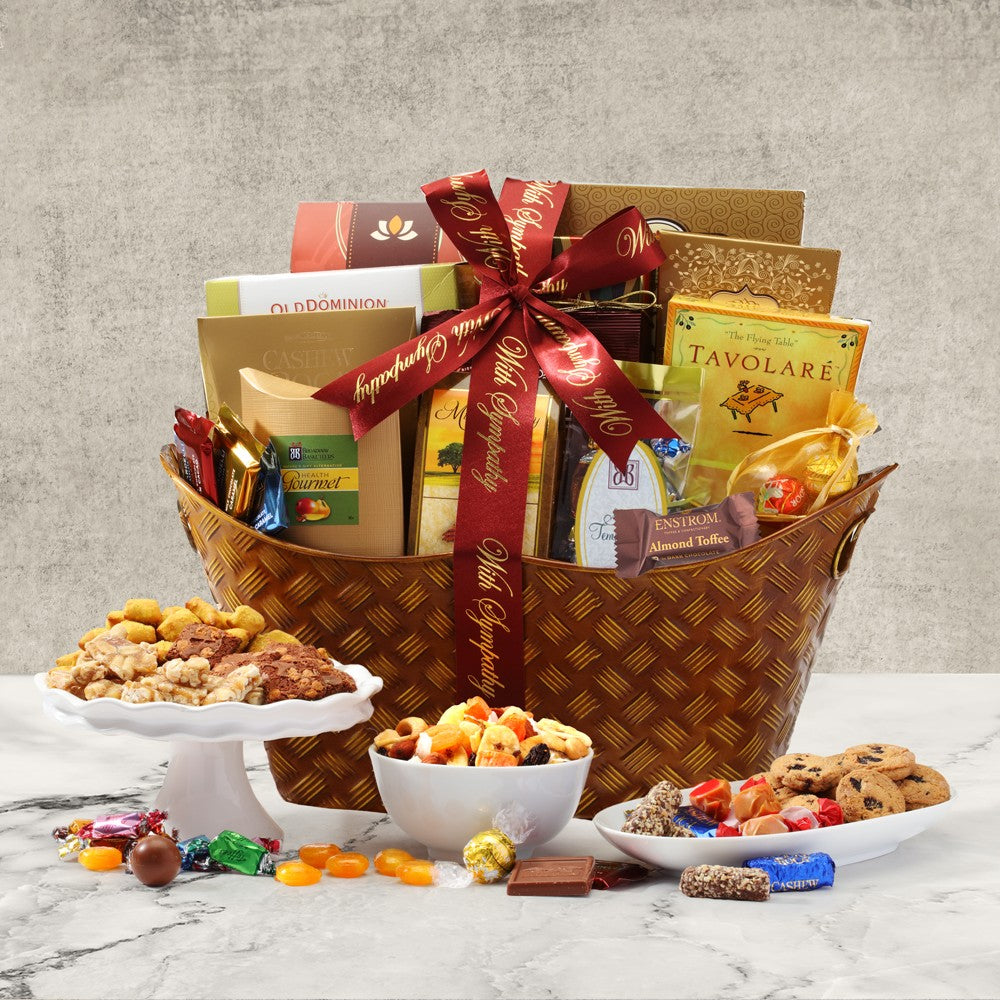 With Sympathy Classic Gift Basket